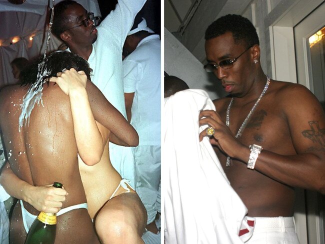 Sean ‘Diddy’ Combs — pictured at one of his notorious White Parties.