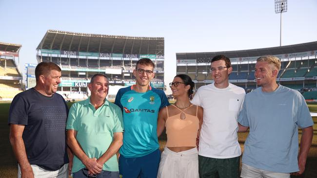 Murphy with his family in Nagpur. Picture: Robert Cianflone/Getty Images