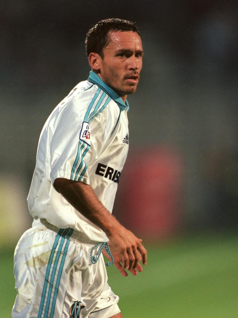 Patrick Blondeau playing for Olympique Marseille (Photo by Matthew Ashton/EMPICS via Getty Images)