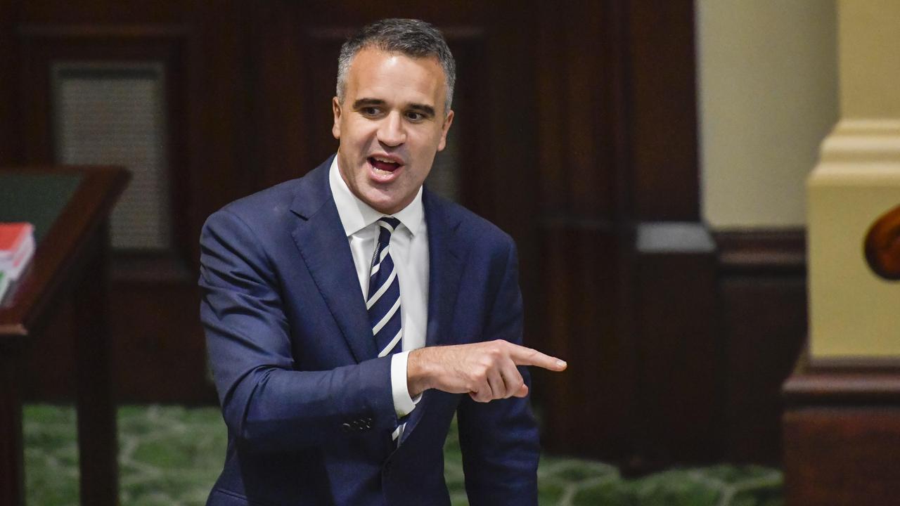 Premier Peter Malinauskas speaks during parliamentary question time. Picture: NewsWire / Roy VanDerVegt