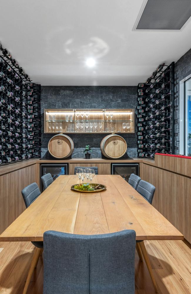 Wine lovers will enjoy the 2000-bottle cellar and tasting room that comes with this mansion. 