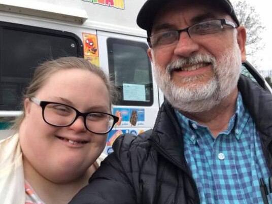 Dad Joel Wegener from Ohio, US, bought an ice-cream van so his two grown children with Down Syndrome can work