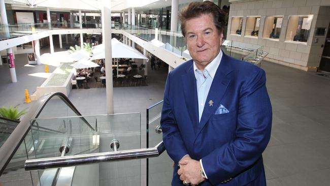 South Australian billionaire developer Con Makris at the Marina Mirage centre on the Gold Coast. He is moving his headquarters to Queensland.