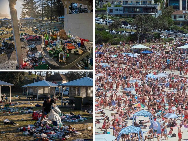 Pictures reveal ‘insane’ beach bash aftermath