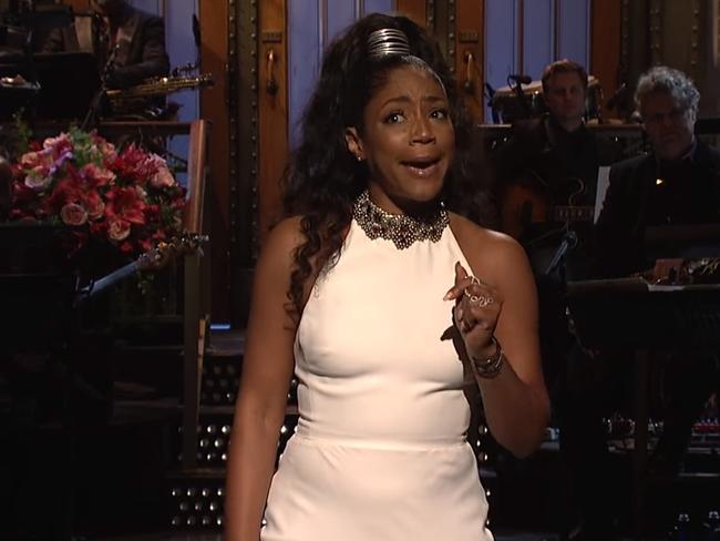 Haddish on SNL — we’ve seen that dress before.