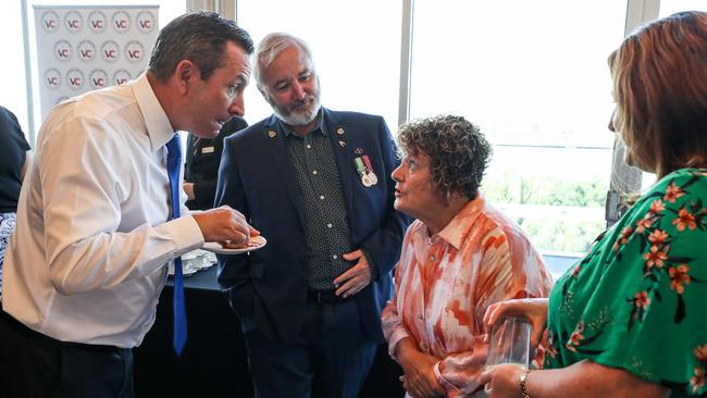 Premier Mark McGowan at ANZAC House, in Perth on Wednesday. Picture: Colin Murty/The Australian