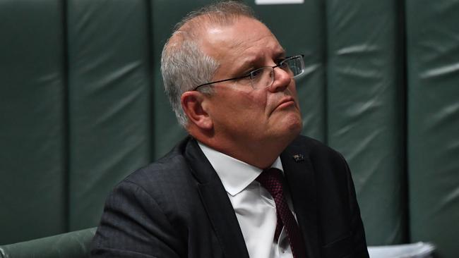 Prime Minister Scott Morrison led the Liberal Party to just under 28 per cent of the primary vote. Picture: Sam Mooy/Getty Images