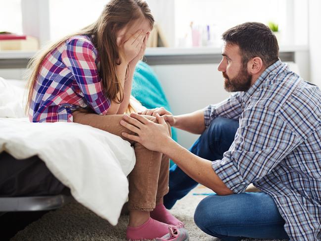 Parent and child conversations. For Kids News and Hibernation. iStock image