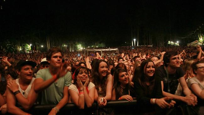 Mumford and Sons play the Kuranda Amphitheatre. Pic Tom Lee