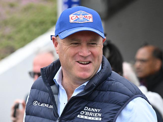 Danny O'Brien after Theycallmebruce won the Bet365 F&M BM64 Handicap at Geelong Racecourse on October 05, 2023 in Geelong, Australia. (Photo by Reg Ryan/Racing Photos via Getty Images)