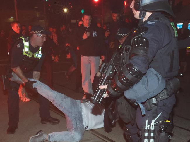 Police in Swan St.