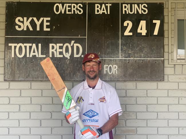 David Dervan made 247 not out for Skye. Picture: Rob Gruar