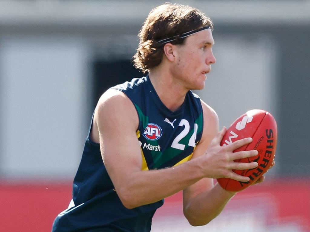 Harvey Langford is a powerful midfielder-forward who looks up to Marcus Bontempelli. Picture: Getty Images