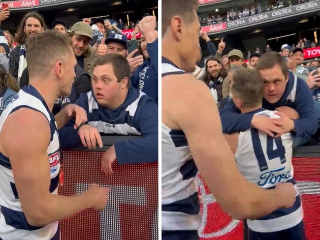 Lovely scenes after the grand final. Photo: Twitter