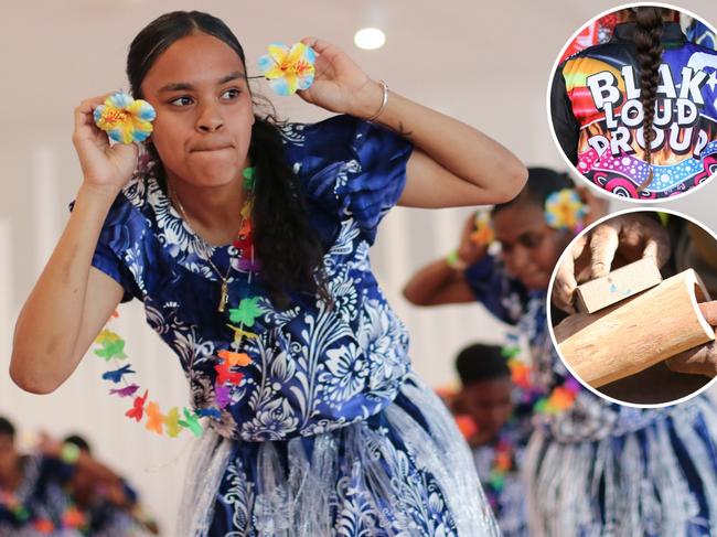 Families of NRL Cowboys House students came together to share stories, cultural activities, dancing and lots of traditional food as part of the Townsville Indigenous boarding facility’s NAIDOC celebrations at the weekend.