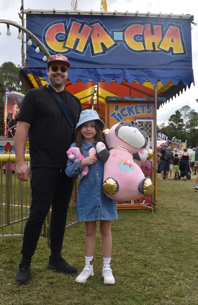 Tom and Elle Hassard at the Sunshine Coast Agricultural Show 2023.