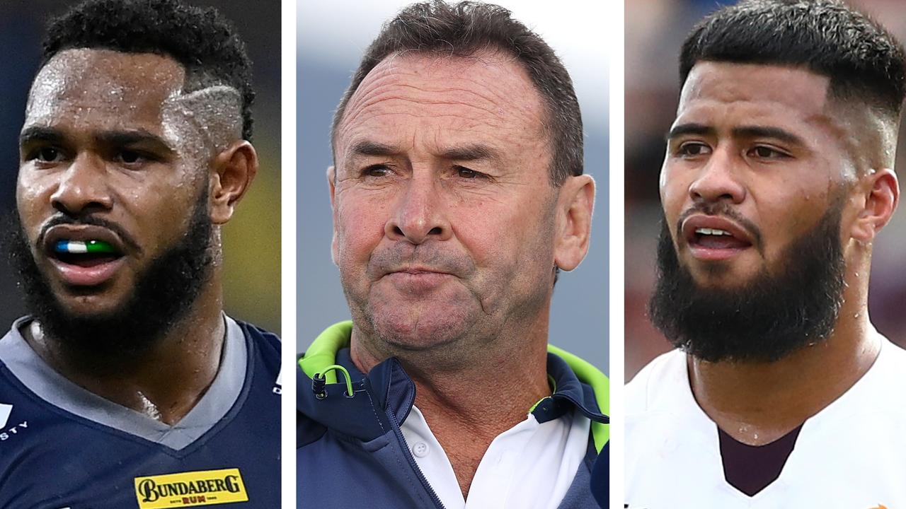 Hamiso Tabuai-Fidow, Ricky Stuart and Payne Haas.