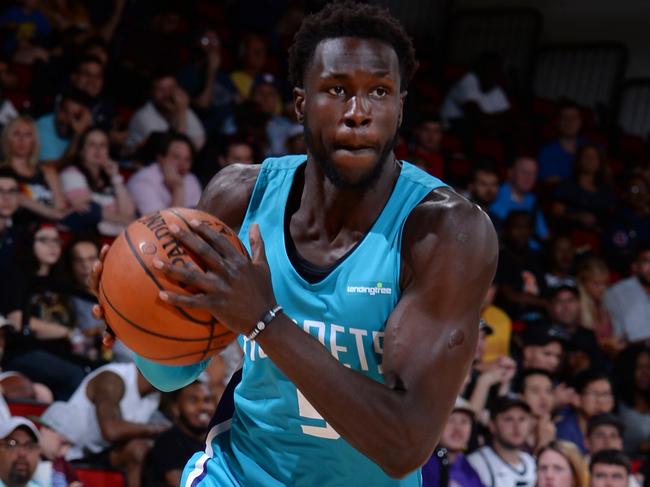 Mangok Mathiang hopes his season with Illawarra will lead to an NBA return. Picture: NBAE/Getty Images