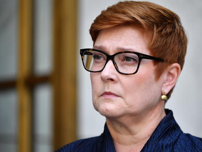 Minister for Foreign Affairs Marise Payne. Picture: AAP.