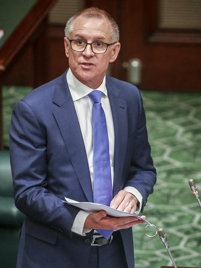 Premier Jay Weatherill during Question Time. Picture: Mike Burton