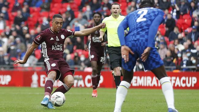 Youri Tielemans blasts a long-range shot into the top corner to give Leicester victory