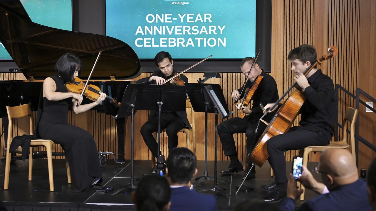 Australian Ambassador to the US Kevin Rudd hosted a one year Anniversary party for the new embassy. Picture: Facebook