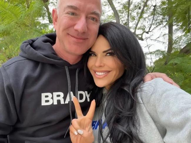 Jeff Bezos and Lauren Sanchez. Picture: jeffbezos/Instagram