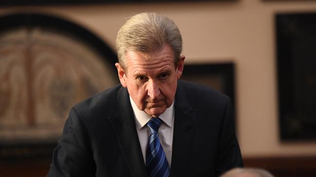 Red, red wine: Former NSW Premier Barry O'Farrell. Picture: AAP