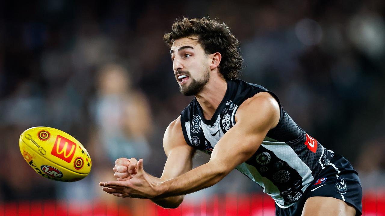 Josh Daicos is set to sign away his free agency rights. Picture: Dylan Burns/AFL Photos