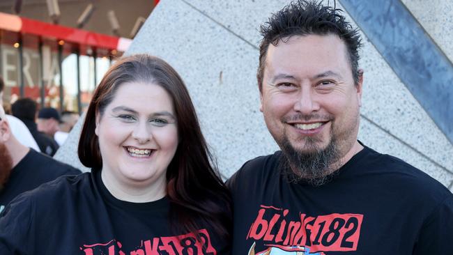 11,February, 2024: Gallery: Blink 182 fans at the Adelaide Entertainment centre. Picture: Kelly Barnes