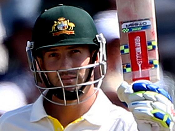 CANTERBURY, ENGLAND - JUNE 25: Australia's Shaun Marsh celebrates his hundred during day one of the tour match between Kent and Austrlia at The Spitfire Ground, St Lawrence on June 25, 2015 in Canterbury, England. (Photo by Charlie Crowhurst/Getty Images)