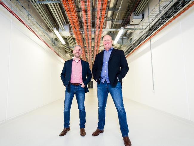James Kavanagh from Microsoft Azure and Greg Boorer from the Canberra Data Centre.