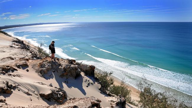 The Cooloola Great Walk at the Carlo Sand blow. Paramedics were tasked to a paragliding incident involving a man in his 20s on the Cooloola Great Walk on the Cooloola Coast at 5.26pm on Tuesday.