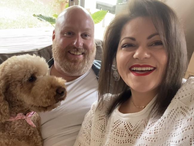 Chase Reid, who is head chef at Feathers Pavilion was involved in a motorcycle crash on Mother’s Day, with his wife Vienna Possemato. Picture: Supplied