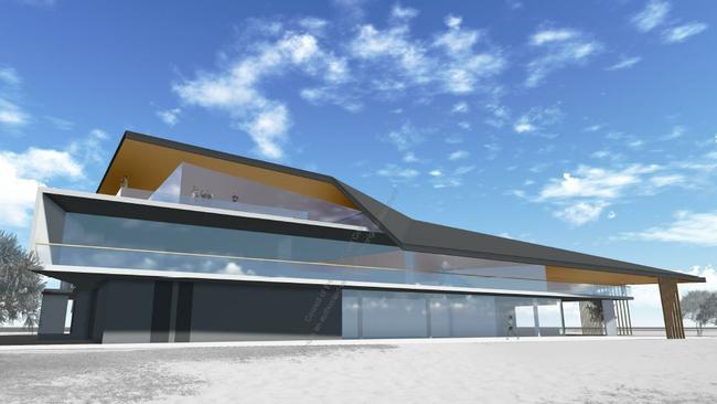 An artist impression for new extensions to Kurrawa Surf Club.