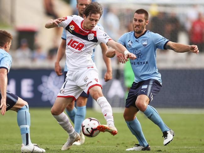 Winger Craig Goodwin shone in Adelaide United’s A-League loss to Sydney FC. Picture: Brendon Thorne/Getty Images)