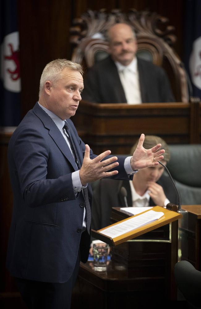 Tasmanian Parliament Question Time, Premier Jeremy Rockliff. Picture: Chris Kidd