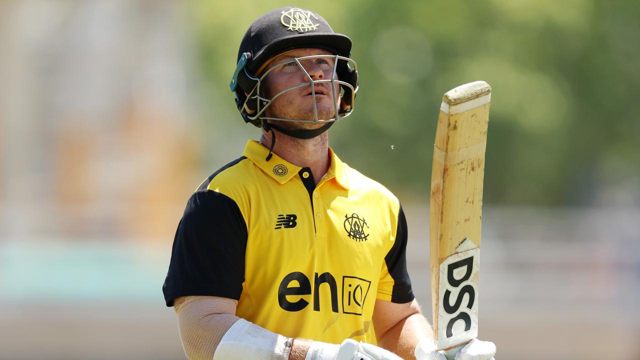 D'Arcy Short of Western Australia leaves the field after being dismissed during the ODC match between Western Australia and Tasmania. Picture: Will Russell/Getty Images.