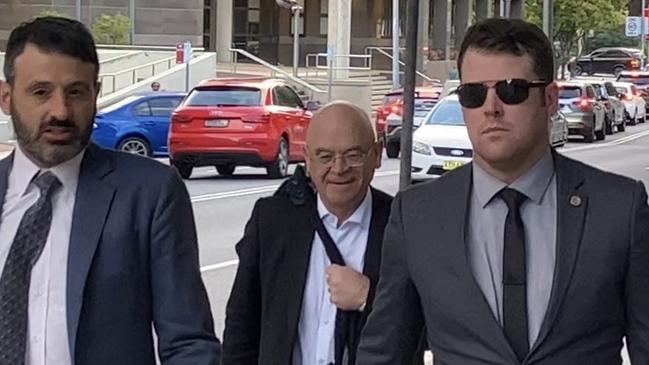 Glenn Robinson (right) at Sydney West Trial Courts in May 2023.