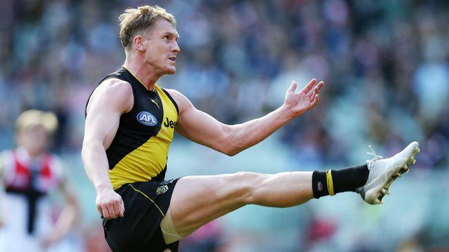 Josh Caddy was outstanding for Richmond against St Kilda. Picture: Michael Klein