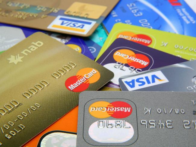 Generic photo of Australian credit cards. Pic. Supplied Pic. Supplied