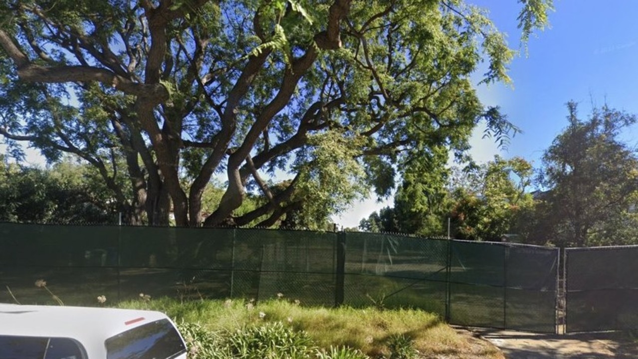 Street view of the lot where the famous Zimmerman House once stood Picture: Google Maps