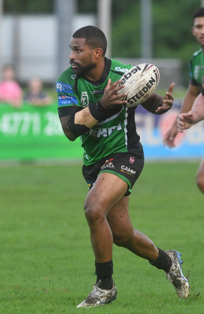 Townsville Blackhawks against Central Coast Capras at Jack Manski Oval. Blackhawks Jayden Hodges. Picture: Evan Morgan