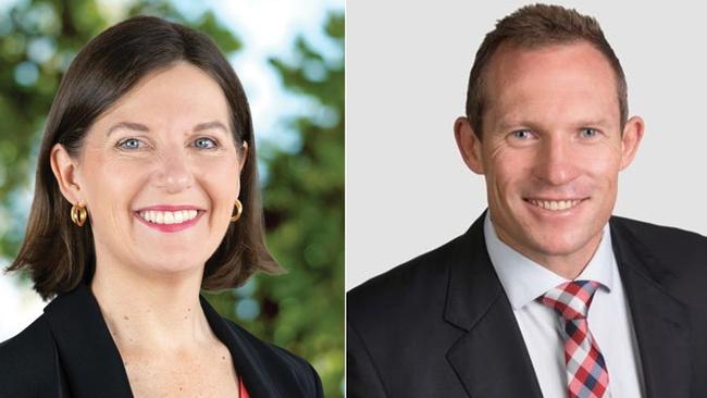 Springwood candidates in this year’s state election the LNP’s Kirrily Boulton and the ALP’s sitting MP Mick de Brenni.