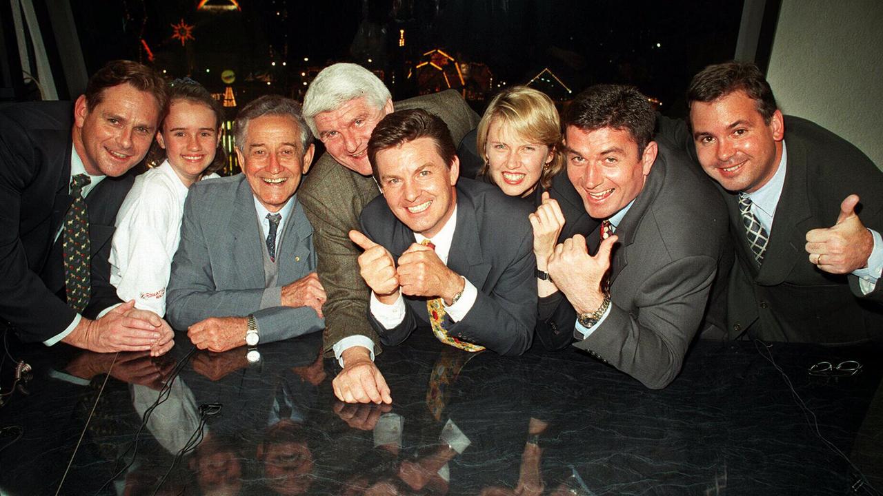 August 10, 1997. David McClune, Claire Marsh, Ray Wilkie, Mike Horan (Health Minister), Glenn Taylor, Kaylene Ehlerth, Bil McDonald, Mark Symons.