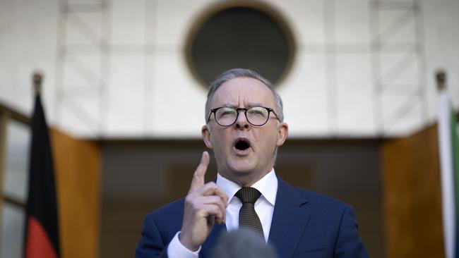 Raised as something of a thought bubble by then opposition leader Anthony Albanese in his 2021 budget-in-reply speech, it has now found its way into a concrete proposal that is being debated by the Senate. Picture: NCA NewsWire / Gary Ramage