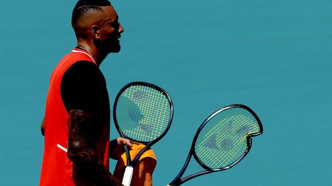 Nick Kyrgios. Picture: Matthew Stockman/Getty Images/AFP