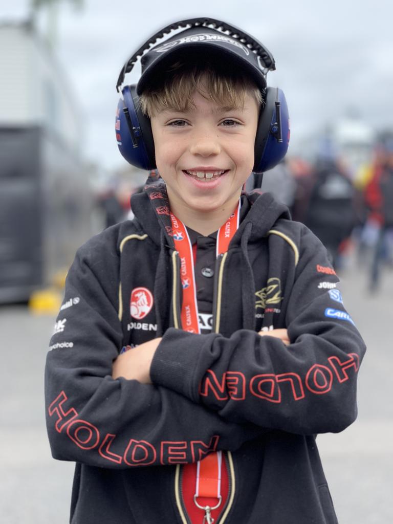 Pictured is race fan Brock Sligar (8) at the 2018 Supercheap Auto Bathurst 1000. Picture: Richard Dobson (shot on the iPhone XS Max)