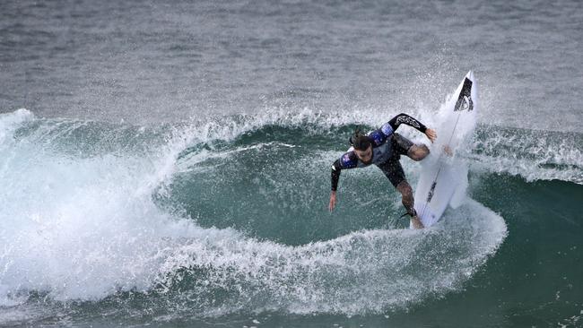 Australian pro surfer Mikey Wright competing at the Ripcurl Narrabeen classic on the 18th of April. Picture: Adam Yip