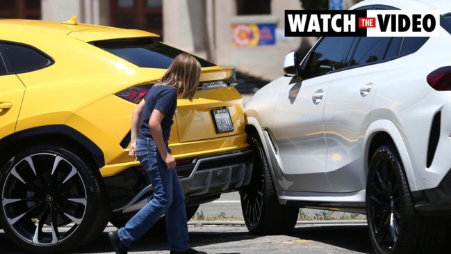 Ben Affleck’s 10-year-old son Samuel reverses Lamborghini into BMW